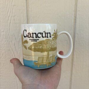Starbucks Cancun Mexico Global Icon Collection Coffee Mug Cup 16oz Collectible